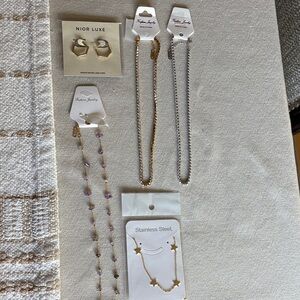 Gold and Silver Jewelry Set